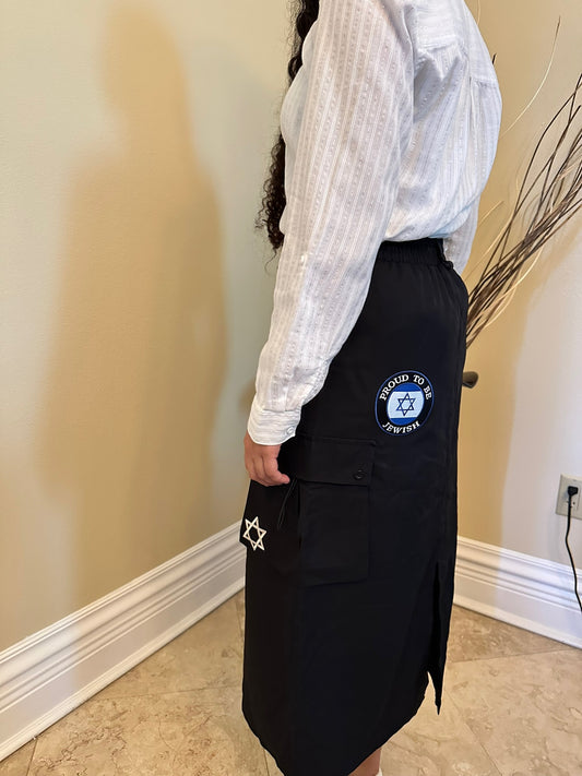 Proud to be Jewish Black Skirt